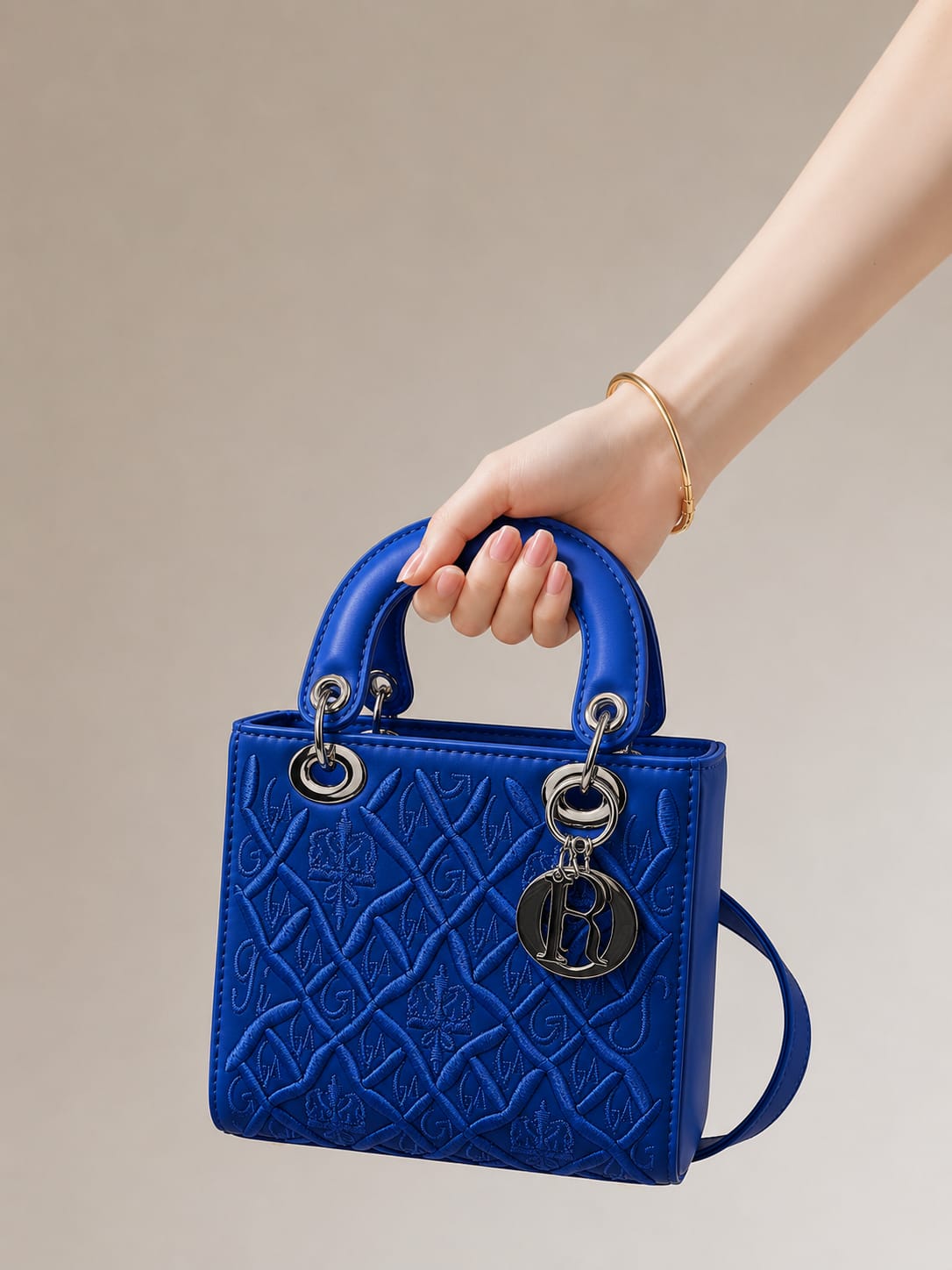 Chic Embossed Mini Handbag