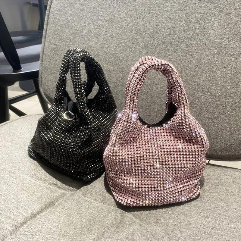 Rhinestone satchel bag - Bagsberry.pk