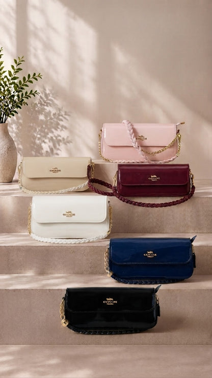 Glossy Chain Handbag