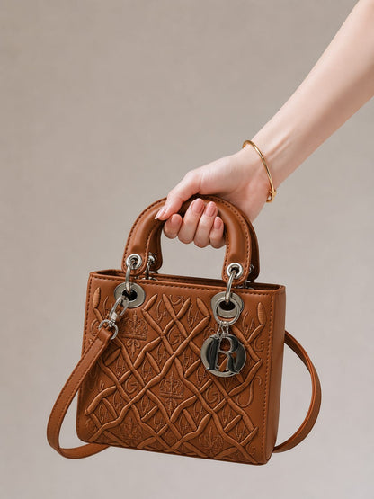 Chic Embossed Mini Handbag
