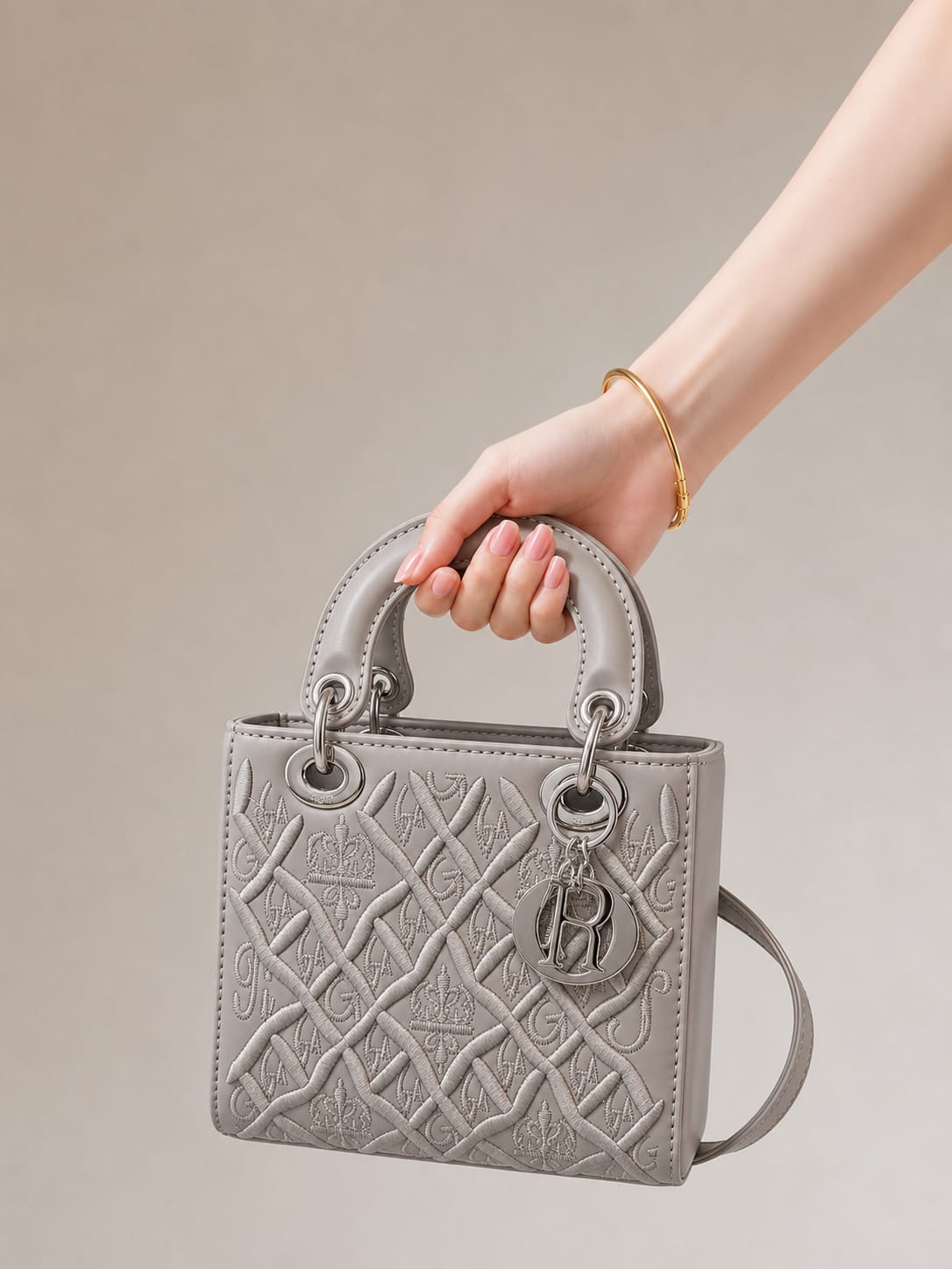 Chic Embossed Mini Handbag