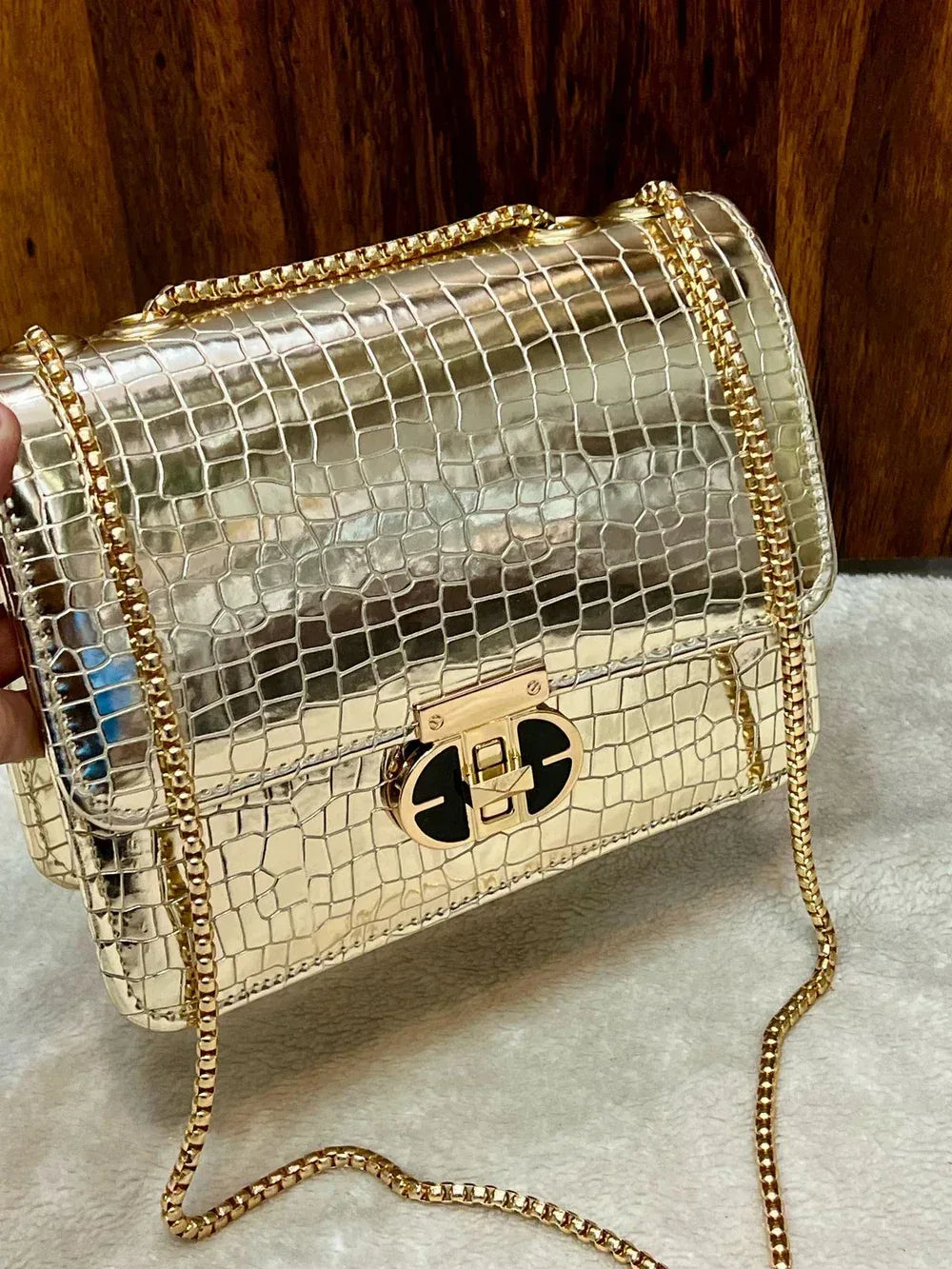 The Textured Crossbody - Bagsberry.pk