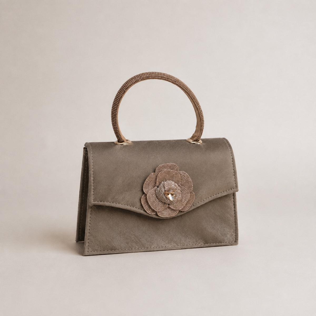 Velvet floral bag