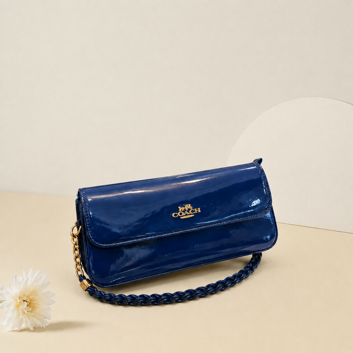Glossy Chain Handbag