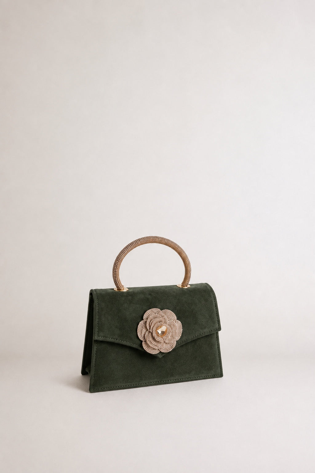 Velvet floral bag