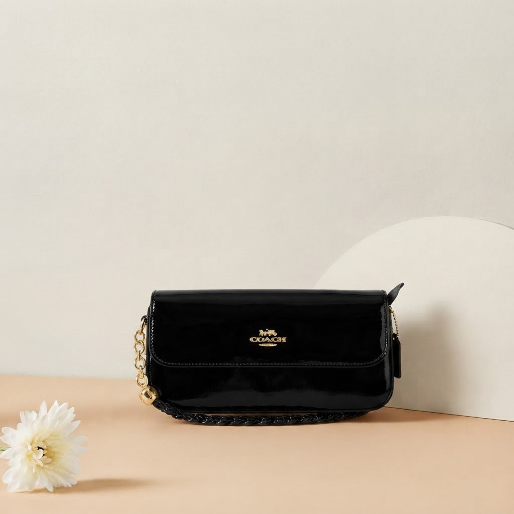 Glossy Chain Handbag