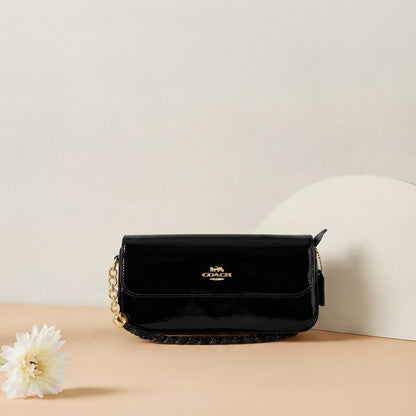 Glossy Chain Handbag