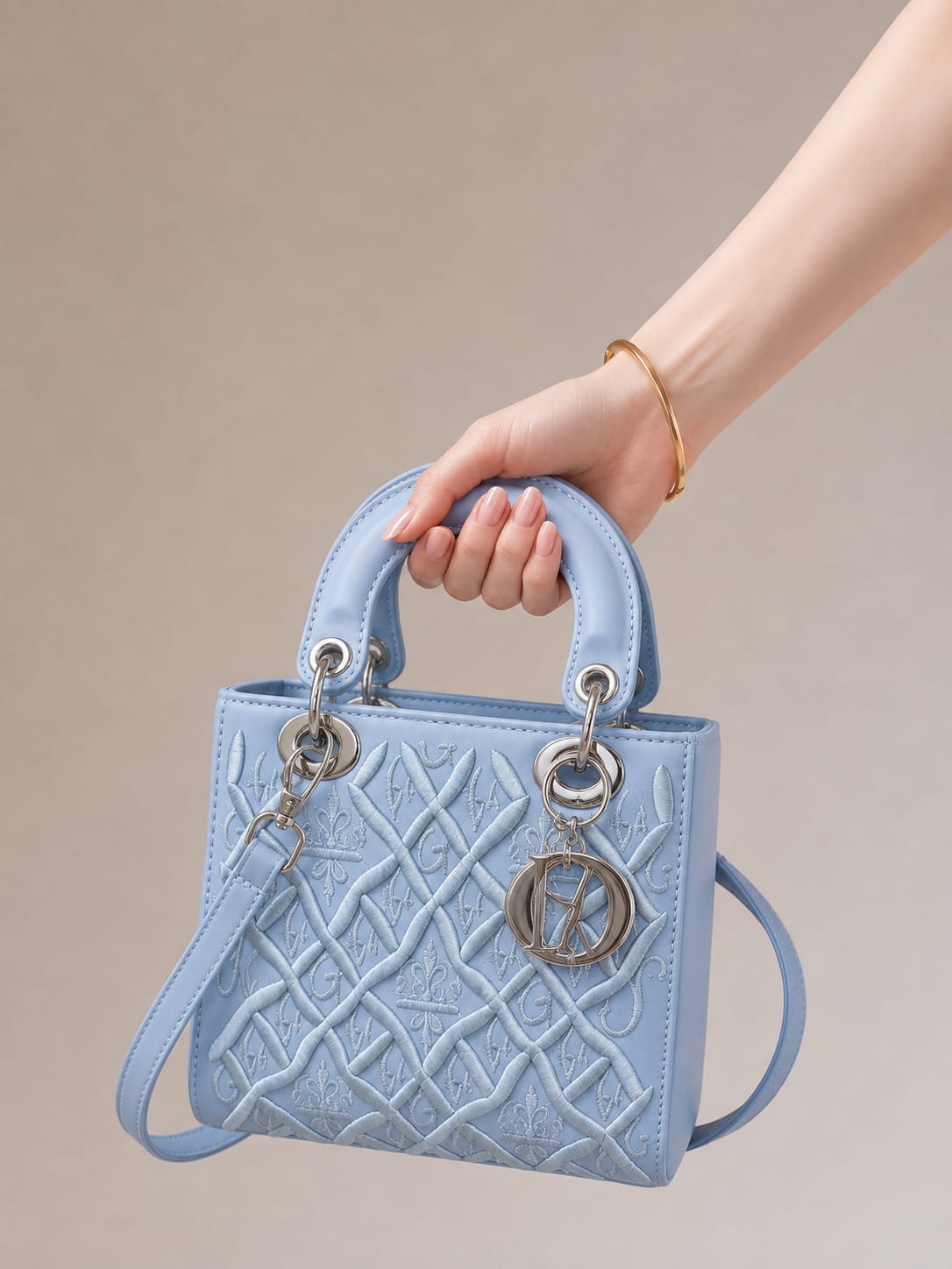 Chic Embossed Mini Handbag