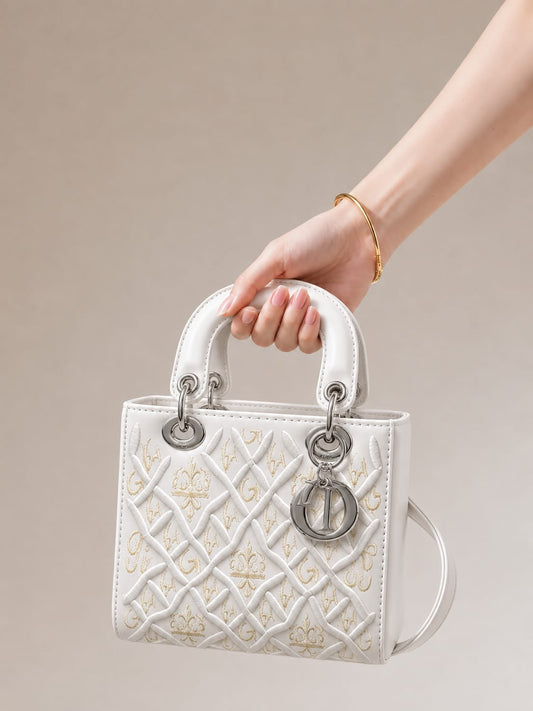 Chic Embossed Mini Handbag