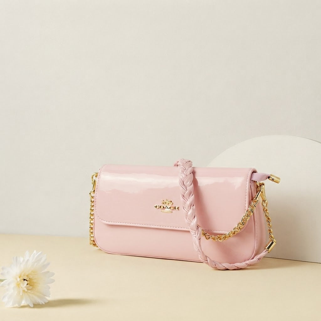 Glossy Chain Handbag