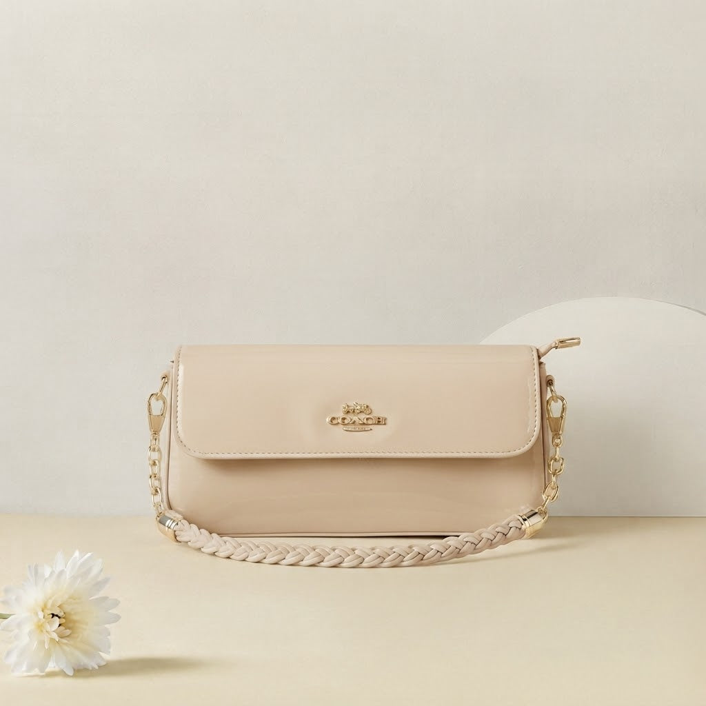 Glossy Chain Handbag