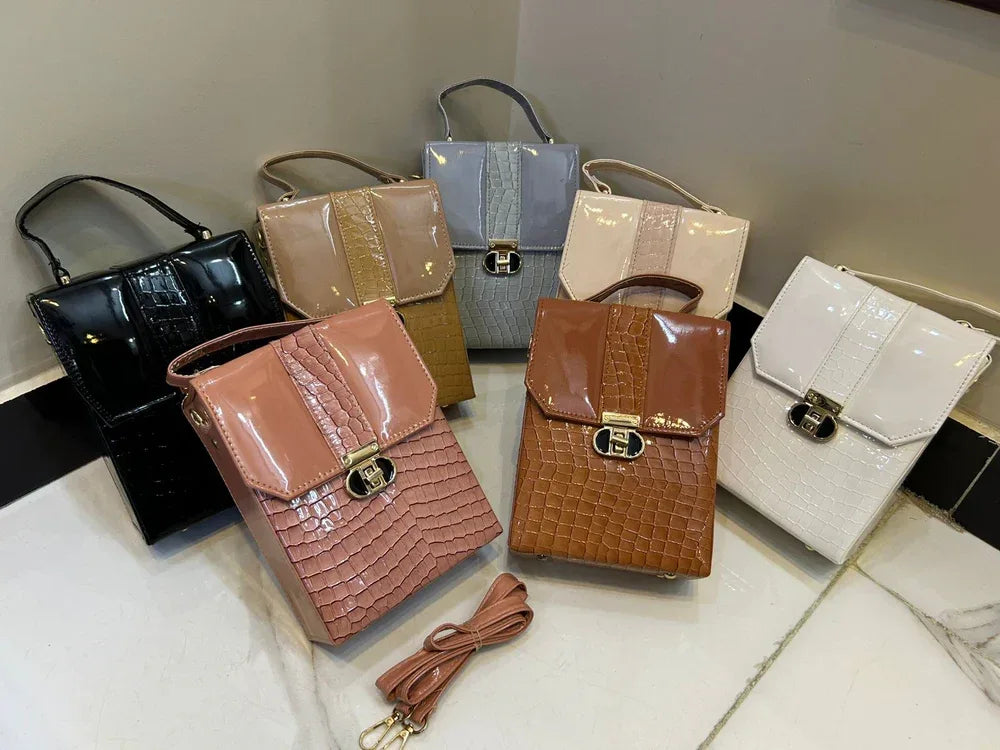 Croco Crossbody - Bagsberry.pk