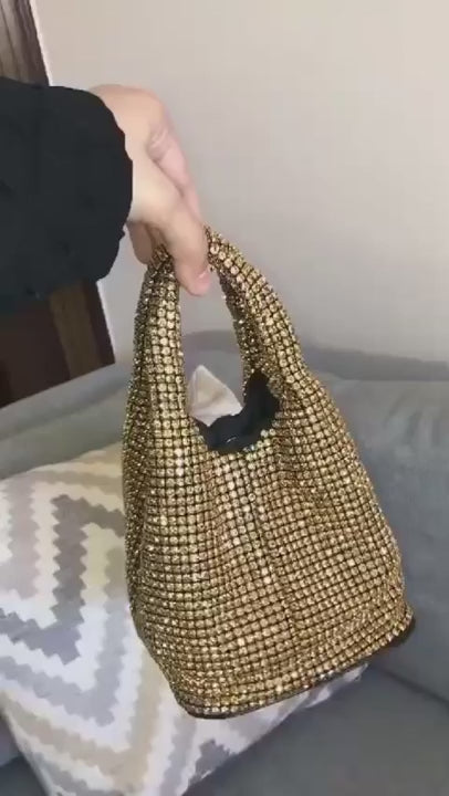 Rhinestone satchel bag